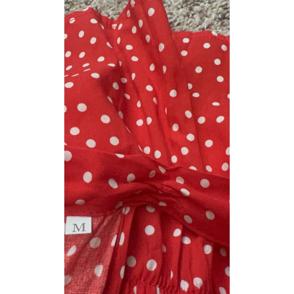 NWT BTFBM Red Halter Polka Dot babydoll Dress - Size  Medium - Picture 7 of 9